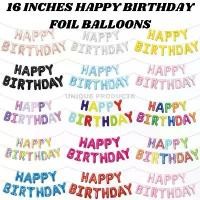 ราคา ลูกโป่งฟอยล์ 13 ตัวอักษร HAPPY BIRTHDAY 16 นิ้ว ลูกโป่งวันเกิด 13 ตัวอักษร ทำจากอลูมิเนียมฟอยล์ ลูกโป่งตัวอักษรภาษาอังกฤษ HAPPY BIRTHDAY ขนาด 16 นิ้ว (1732250043568587960)