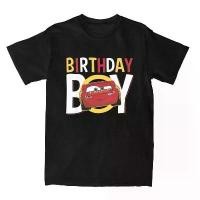 ราคา เสื้อยืดคอกลมแขนสั้น ลาย Disney Pixar Cars Birthday Boy Lightning McQueen ทำจากผ้าฝ้ายย้อนยุค สไตล์เก๋สำหรับปาร์ตี้ 5XL (1732318208972850282)