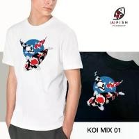ราคา เสื้อยืดคอกลม แขนสั้น ลายปลาคราฟ รุ่น Koi Mix 01 / by (a) FISH Product จัดส่งเฉพาะจุด Man Clothing ผู้ชาย cotton (1731321375455874002)