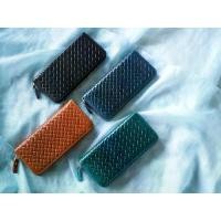 ราคา WALLER THAILAND กระเป๋าสตางค์หนังแท้ รุ่นลายสานซิบรอบ (1729501249833306380)