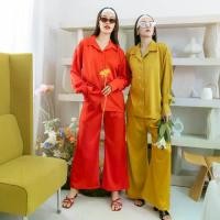 ราคา Silk Satin ชุดเซตเสื้อเชิ้ต&กระโปรงยาว&กางเกงขายาว ผ้าซาติน(ขายทั้งเซตเเละขายเเยกชิ้น) ชุดออกงาน ชุดทำงาน ชุดสีพื้น (1730692062592862281)