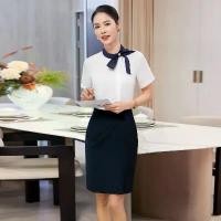 ราคา เสื้อเชิ้ตเครื่องแบบแคชเชียร์สำหรับผู้หญิง, เหมาะสำหรับเคาน์เตอร์หน้าโรงแรม, ชุดทำงานพนักงานเสิร์ฟโรงแรม, ชุดยูนิฟอร์มช่างนวดเท้า, เสื้อร้านเสริมสวย jk attire kimono ชุด บาบ๋า ย่ (1731836661896086882)