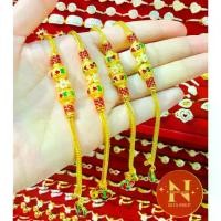 ราคา Certified productsสร้อยข้อมือลงยาสุโขทัย น้ำหนัก1บาท ทองหุ้ม ทองชุบ สวยเสมือนจริง นพคุณห้างทอง (1732352280972067977)
