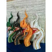 ราคา Certified productsบายศรีพญานาค เศียรพญานาค ขนาดความสูง 50ซม ลำตัว35ซม หาง 40ซม งานริบบิ้น (1731764775437960216)