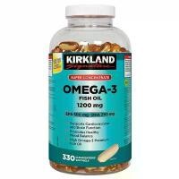 ราคา Kirkland Signature Super Concentrate Omega-3 Fish Oil 1200 mg (EPA 500 MG/DHA 250 MG) 330 Clear Enteric Softgels (1730895216957032505)