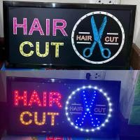 ราคา ป้ายไฟ ป้ายไฟร้าน ป้ายไฟตัวอักษร ป้ายไฟวิ่ง ป้ายไฟled ป้ายไฟร้านตัดผม HAIR CUT รุ่นใหม่ บล็อกบัสเตอร์ (1731707926160639868)