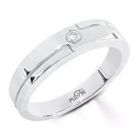 ราคา แหวนเพชรชาย ตัวเรือนเงินแท้ เพชรแท้จากธรรมชาติ น้ำ 100 (D color) (1732274650737313784)
