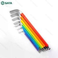 ราคา SATA ชุดประแจหกเหลี่ยมหัวบอลยาวพิเศษ 9 ชิ้น Color Series 9Pc. Extra Long Ball Point Hex Key Set (1732274706204361879)