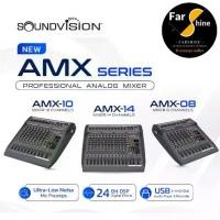 ราคา SOUNDVISION AMX Series Analog Mixer อนาล็อคมิกเซอร์ ต่อคอมทำไลฟ์สดได้ AMX-8 AMX-10 AMX-14 (1731181274171673038)