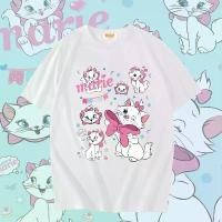 ราคา [ ส่งฟรี ] WS0393 เสื้อยืดโอเวอร์ไซส์ เสื้อยืดเกาหลี ผ้าคอตตอน 100% เสื้อยืด แมวมารีย์ Marie WAFFLE STUDIO สินค้าแนะนำ (1731726110730847828)
