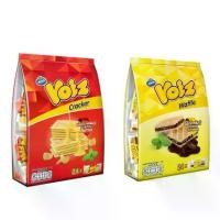 ราคา 【ส่งฟรี】 วอยซ์ Voiz Cracker Creamy Butter / Voiz Waffle Choco Crispies 1ห่อ มี 24 ซองๆละ8 กรัม (1732061526927115476)