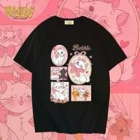 ราคา [ส่งฟรี] WS0100 เสื้อยืดโอเวอร์ไซส์ เสื้อยืดเกาหลี ผ้าคอตตอน 100% เสื้อยืด Marie แมวมารี WAFFLE STUDIO (1731459080217920892)