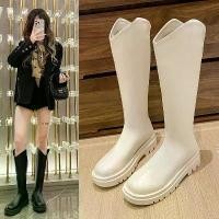 ราคา รองเท้าบูทยาวสำหรับผู้หญิง ส้นหนา สไตล์ชาแนล ไซส์ 34-41 รองเท้าบูทขี่พื้นรองเท้าหนา สลิมมิ่ง ส้น 41 รองเท้าบูท Sepatu Boots Ayu Ting Ting สไตล์ใหม่ 2025 (1732371824023013236)