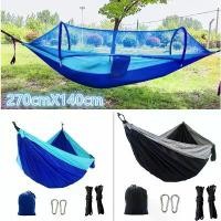 ราคา 270x140cm เปลญวนผู้ใหญ่ เปล เปลสนาม พร้อมเชือก เปลผ้าร่ม เปลญวน ตั้งแคมป์ camping hammock เปลญวนมุ้งกันยุง (1732339631248279330)
