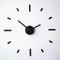 ราคา On-Time นาฬิกาติดผนัง ไม่เจาะผนัง v2m สีดำล้วน black ขนาดติดตั้ง 56 เซน นาฬิกาขนาดใหญ่ DIY (1729653973707688762)
