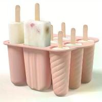 ราคา แม่พิมพ์ไอติม ชุด 9 ชิ้น ทำจากซิลิโคน ปล่อยง่าย ปลอดสาร BPA เครื่องทำไอติม แม่พิมพ์ไอติม DIY พร้อมแท่งไอติม 50 แท่ง (1732066718222944237)