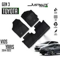 ราคา [JUSTMATE] TOYOTA พรมปูพื้นรถยนต์ VIOS / YARIS GEN 3 2014 - 2022 Car (1731110345213708339)