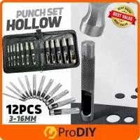 ราคา ชุดเหล็กปั๊มรู ชุดเหล็กตอกประเก็น 12 ตัวชุด เข็มขัดเจาะรูเจาะรูเจาะรูสิ่วเจาะถุงผ้าใบ 12 ชิ้นชุดเจาะรอบคม 3-16mm Hollow Punch Set Heavy-Duty Leather Round Hole Punch Cutter with (1729721817500780661)