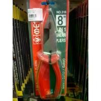 ราคา META คีม คีมตัดสายไฟรวม คีมใช้ 3 อย่าง 3 in 1 No.318 8" Shear Pliers for Grips, Cuts, Nips Cable Cutter Cable Striper คีมอเนกประสงค์ “META” คีมใช้ 3 อย่าง ขนาด 8 นิ้ว (3in1) (1730833945257413162)