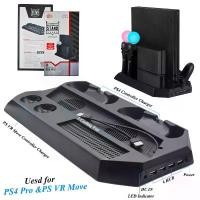 ราคา ps4 pro ps vr move vertical stand 4 อุปกรณ์แท่นชาร์จควบคุมพัดลมระบายความร้อน 2 สําหรับ sony playstation 4 pro psvr move คําแนะนําการขายที่ร้อนแรงในเดือนนี้ (1732317298086610421)