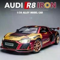 ราคา โมเดลรถแข่ง, โลหะผสม Audi R8 ไอรอนแมนร่วมแบรนด์, คอลเลกชันที่สวยงาม, สำหรับเด็กผู้ชาย ตัวต่อเลโก้ ขนาดใหญ่ lego mini car เลโก้ ชินจัง ตัว ใหญ่ hirono สนามเบย์เบลด art toys ของ เล (1732134813460628900)