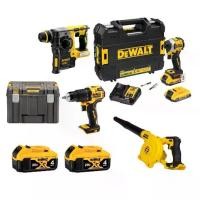 ราคา DEWALT COMBO SET A ชุดช่างไฟเริ่มต้น 20V MAX Atomic รุ่น DCF850D2A-B1 + สว่านกระแทกไร้สาย Atomic 20V Max รุ่น DCD709N-KR + เครื่องเป่าลมไร้สาย 18V รุ่น DCE100N-KR + สว่านโรตารี่ (1730544265844459599)