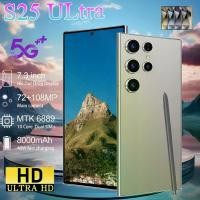ราคา [Flash Sales] โทรศัทพ์ S25 Ultra มือถือถูกๆแท้ 7.3 inch โทรศัพท์ถูกๆ อถือราคาถูก โทรศัทพ์มือถือ Android 14.0 มือถือ ถูกๆ แท้ 8000mAh 72MP+108MP 16G+1T อถือราคาถูก 4G/5G/WIFI Dual SIM COD (173223743529
