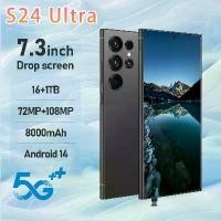 ราคา [Flash Sales] โทรศัทพ์ Sansung Galaxy S24 Ultra มือถือถูกๆแท้ 7.3 inch โทรศัทพ์มือถือ Android 14.0 มือถือ ถูกๆ แท้ 8000mAh 72MP+108MP โทรศัพท์ถูกๆ อถือราคาถูก 16G+1T อถือราคาถูก (1731892486896452700)
