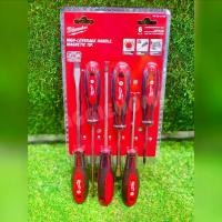 ราคา MILWAUKEE ชุดไขควง รุ่น 48-22-2706 (6PC/P.) SCREWDRIVER SET หัวแม่เหล็ก ไขควงปากแบน ไขควงปากแฉก ไขควง ขันน็อต สกรู งานช่าง ไขควงขันน็อต อุปกรณ์เสริม เครื่องมือช่าง จัดส่ง FLASH (1729429259107732037)