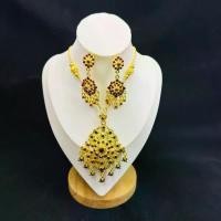 ราคา TREBFH ขายดี Vintage jewelry ชุดไทยสร้อยชุดต่างหู สร้อยคอเด็ก เพชรโบราณคลิปต่างหู (1732394147738716135)