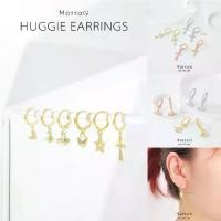 ราคา Motta Earring ต่างหูห่วงชุบทองคำขาวมีจี้ ดีไซน์จี้น่ารัก (1732308805262804058)