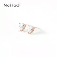 ราคา Motta Earring ต่างหูติดหูชุบทองคำขาว เพชรเม็ดเดียวทรงหยดน้ำ (1732012535944021249)