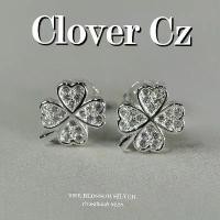 ราคา Stud Clover Cz | ต่างหูโคลเวอร์พลอย เงินแท้ 92.5% | ราคาต่อคู่ COD ทอง ชุบ มี ประกัน สร้อยคอผู้ชาย เครื่องประดับ แฟชั่นเก๋ๆ แหวน นาฬิกา chain heart necklace เหลือง hoop ear (1731607343052916941)