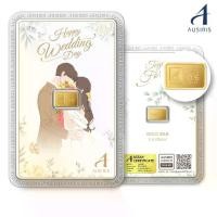 ราคา Ausiris ทองคำแท่ง 96.5% น้ำหนัก 0.6 กรัม ลายการ์ด Wedding Day (1731867630638302355)