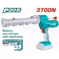 ราคา TOTAL รุ่น TCGLI2001 ปืนยิงกาวซิลิโคนแบตเตอรี่ไร้สาย 20 V( 20V Lithium-ion Caulking Gun ) ปืนยิงกาวซิลิโคน (1731001352646724580)
