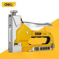 ราคา Deli เครื่องยิงแม็ก ลูกแม็ก แม็กเย็บกระดาษ ไม้ แม็กซ์ยิงบอร์ด เครื่องยิงบอร์ด 4-8mm Staple Gun COD (1732497224004240831)
