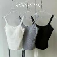 ราคา JARIN | RIBBON TOP เสื้อสายเดี่ยวลูกไม้ มีฟองน้ำในตัว คลังสินค้า (1732459696323725083)