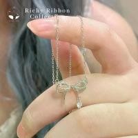 ราคา MNL สร้อยคอ Richy Ribbon จี้โบ สร้อยคอแฟชั่น เครื่องประดับเกาหลี สร้อยคอผู้หญิง (1729640503742401251)