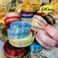 ราคา มีหลายสีให้เลือก 22 mm ริบบิ้น ผ้าต่วน Congratulations Ribbon ขนาดเล็ก กว้าง 22 มิล ตัดแบ่งจากม้วน ไม่ใช่ราคายกม้วนนะคะ (1730385889654508411)