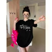 ราคา เสื้อยืดโอเวอร์ไซส์ ผู้ชายและผู้หญิง ลาย เสื้อยืดผ้าคอตตอน สีพื้น RIBBON ผ้าฝ้ายใส่สบาย สไตล์เกาหลี เสื้อยืด มินิมอล (1732308102119393317)