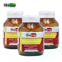 ราคา [แพ็ค 3 ขวด สุดคุ้ม] น้ำมันงาดำ ไบโอแคป Black Sesame Oil Biocap งาดำ เซซามิน น้ำมันงาดำสกัดเย็น (1730868919896475964)