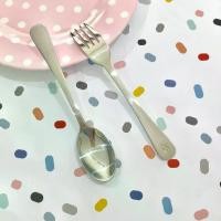 ราคา CODช้อนส้อมขนมหวาน ช้อนส้อมสำหรับเด็ก 4 คู่ / ชุด Twin Fish # 77-22/23TikTok (1731451026828133902)