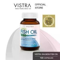 ราคา VISTRA Salmon Fish Oil 1000 mg. - วิสทร้า น้ำมันปลาแซลมอน 1000 มก. (100 เม็ด) (1729448787867962068)