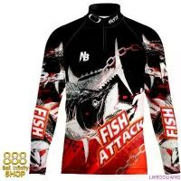 ราคา LWEOOLIANG COD เสื้อตกปลา,ปั่นจักรยาน OS FISH ATTACK (สินค้าพร้อมจัดส่ง) ป้องกันแสง UV (1732447454574773513)