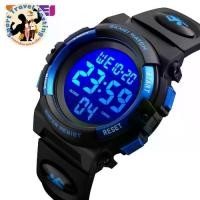 ราคา SKMEI นาฬิกาข้อมือดิจิตอลอิเล็กทรอนิกส์ LED สำหรับเด็ก, นาฬิกาโครโนกราฟ5Bar Jam Tangan Sport กันน้ำสำหรับเด็กหญิงเด็กชาย (1731732473163974080)