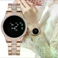ราคา นาฬิกาดิจิตอล LED สแตนเลส ทัชสกรีน แฟชั่นใหม่ สำหรับผู้หญิง Jam Tangan Wanita magnet white jam นาฬิกา ข้อ มือ ผู้ หญิง patak (1731722134129838604)
