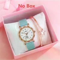 ราคา * - * 【นาฬิกา + สร้อยข้อมือ】นาฬิกาผู้หญิงชุดสร้อยข้อมือการ์ตูนกระต่ายนาฬิกาควอทซ์ Jam Tangan Wanita (1729788860804139376)