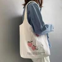 ราคา กระเป๋าผ้าแคนวาส LSM สำหรับผู้หญิง ไหล่เดียว มาใหม่ ดีไซน์ส้มผลไม้อย่างอุดมคติ สไตล์ญี่ปุ่น เหมาะสำหรับนักศึกษามหาวิทยาลัย สไตล์ Ins กระเป๋าถือเรียบง่าย พิมพ์ลาย 2024 สียีนส์ (1731623164682536915)