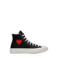 ราคา Converse Small Red Heart High Top Sneaker (Black) (1732393630019913052)