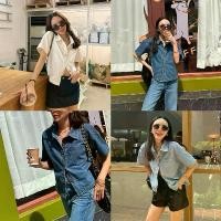 ราคา NAPATVOGUE - BEANS DENIM SHIRT กางเกงยีนส์ กางเกงยีนส์ผู้หญิง กางเกงยีน กางเกงยีนส์ป้าย saran กางเกงยีนส์ไม่มีวันเฟด กางเกงยีนส์สาวอวบ กางเกงยีนส์ทรงกระบอก กางเกงยีนส์ขาสั้น กาง (1731434332216133898)